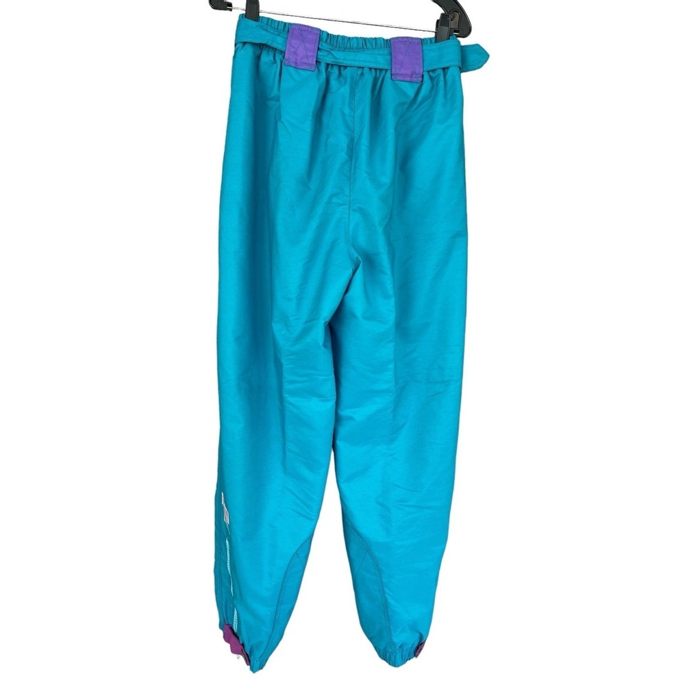 La Mode Des Montagnes snow pants teal and purple size Small (4-6) - Picture 2 of 7